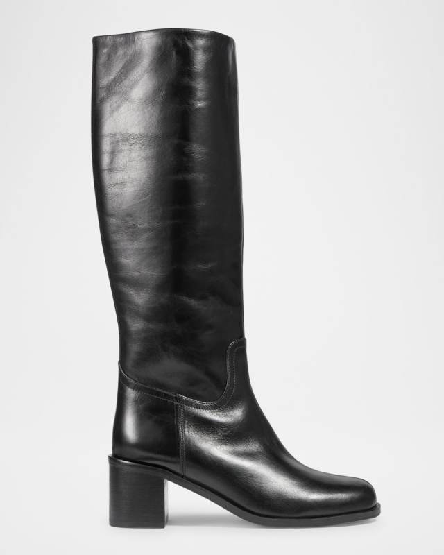 Claude Leather Knee Boots